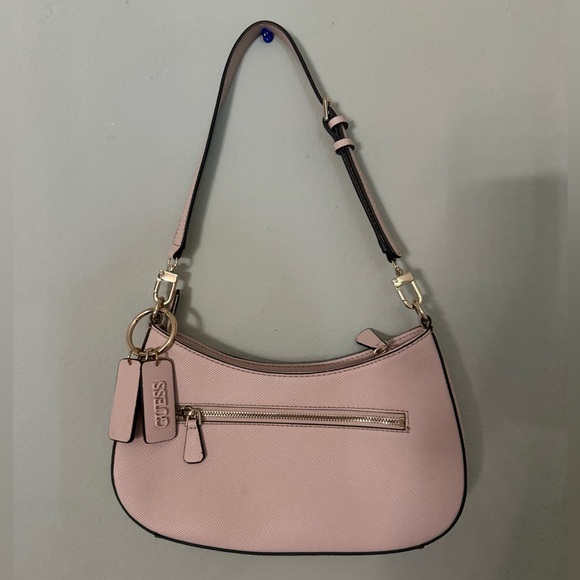 Women Guess Noelle saffiano shoulder bag - Picture 2 of 4